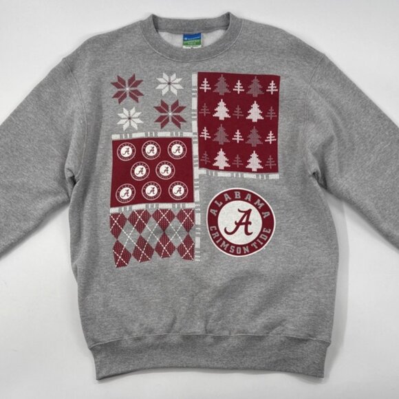 Alabama Crimson Tide Champion Sweatshirt Mens Medium Fleece Chrismas Holiday Y2K - Picture 1 of 12